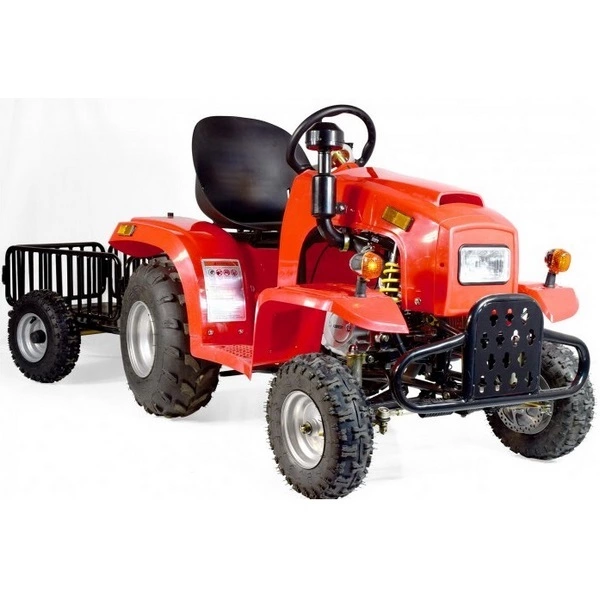 Quad enfant essence Tracteur agricole utilitaire 110cc avec remorque