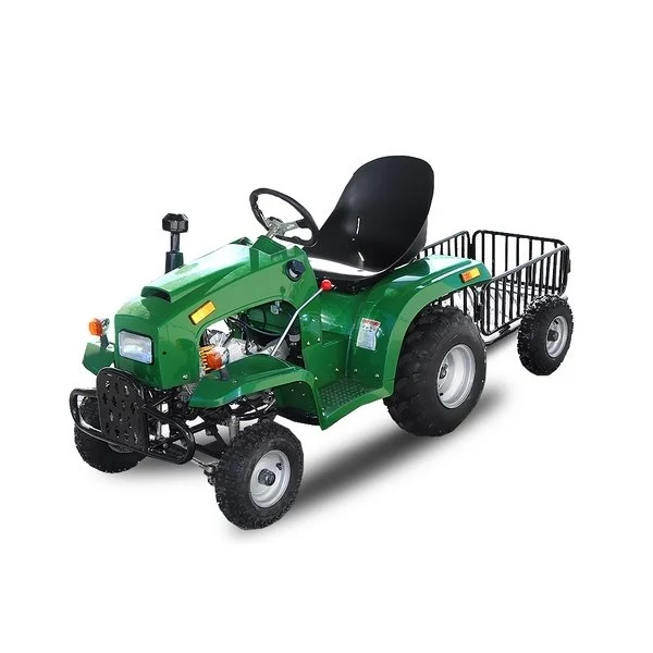 Quad enfant essence Tracteur agricole utilitaire 110cc avec remorque