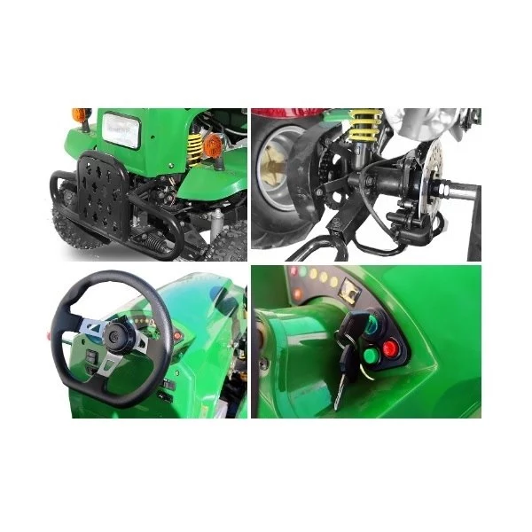 Quad enfant essence Tracteur agricole utilitaire 110cc avec remorque